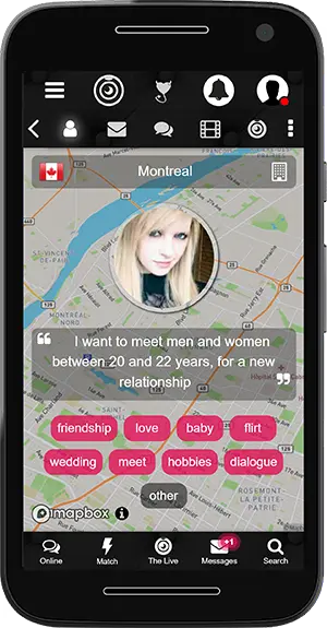 Flirty Dating member location