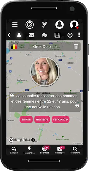Localisation membre Coquin Rencontre