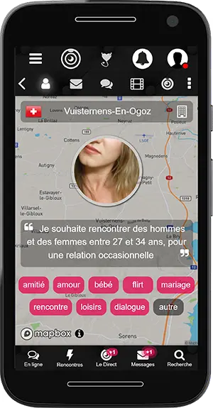 Localisation membre Coquin Rencontre