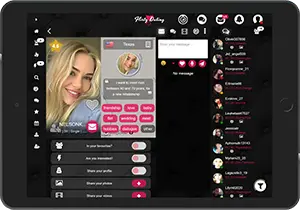 Møt på nettbrett i Flørtende Dating-appen