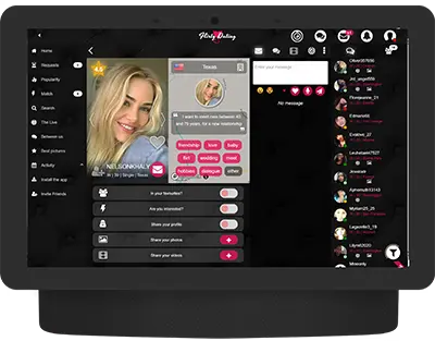 Träffas på datorn i appen Flirtig Dejting